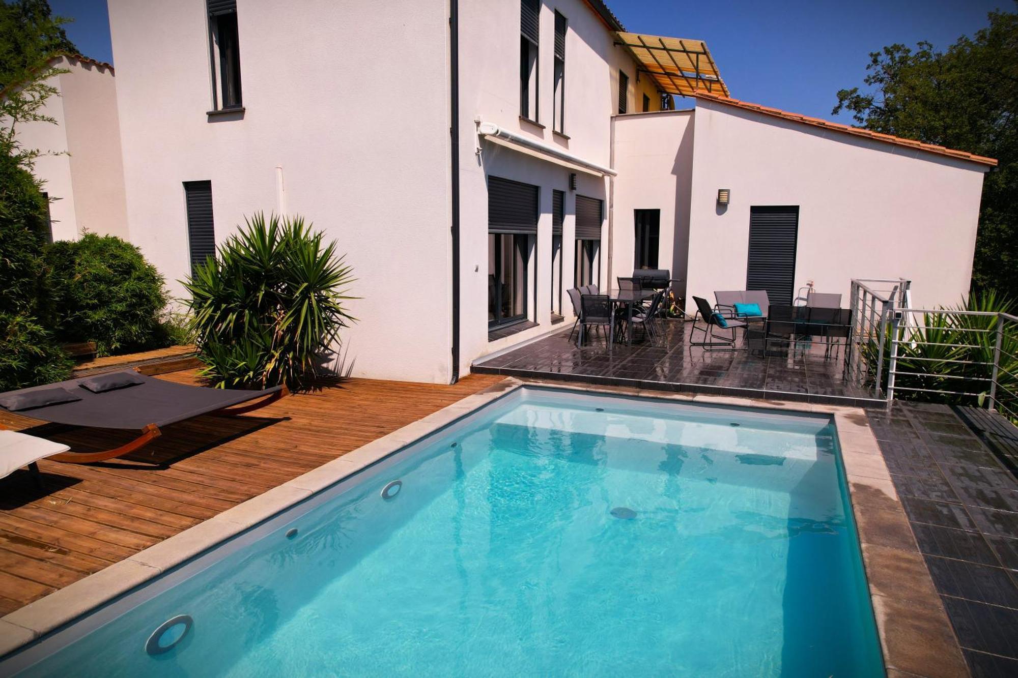 Villa Contemporaine, Jardin Mediterraneen Et Piscine Privee Saint-Jean-Pla-de-Corts 외부 사진
